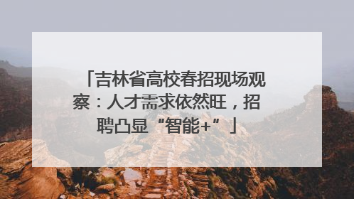 吉林省高校春招现场观察：人才需求依然旺，招聘凸显“智能+”