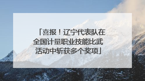 喜报！辽宁代表队在全国计量职业技能比武活动中斩获多个奖项