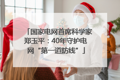国家电网首席科学家郑玉平：40年守护电网“第一道防线”