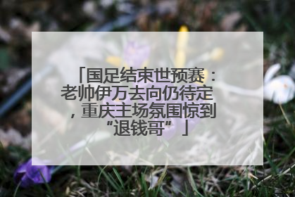 国足结束世预赛：老帅伊万去向仍待定，重庆主场氛围惊到“退钱哥”