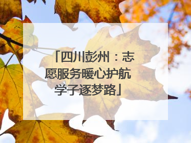 四川彭州：志愿服务暖心护航学子逐梦路