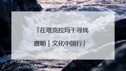 在塔克拉玛干寻找唐朝｜文化中国行