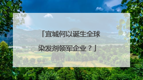 宜城何以诞生全球染发剂领军企业？