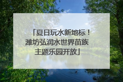 夏日玩水新地标！潍坊弘润水世界苗族主题乐园开放