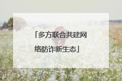多方联合共建网络防诈新生态