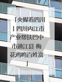 央媒看四川丨四川内江市产业帮扶巴中市通江县 梅花鸡鸣百姓富