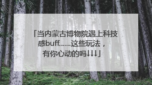 当内蒙古博物院遇上科技感buff……这些玩法，有你心动的吗↓↓↓