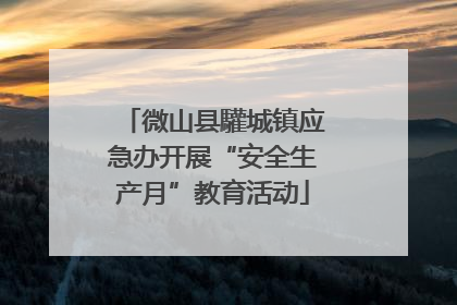 微山县驩城镇应急办开展“安全生产月”教育活动