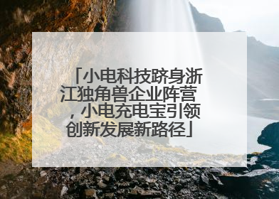 小电科技跻身浙江独角兽企业阵营，小电充电宝引领创新发展新路径