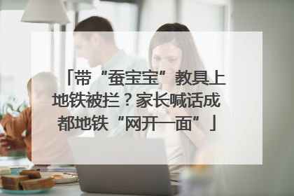 带“蚕宝宝”教具上地铁被拦？家长喊话成都地铁“网开一面”