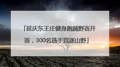 延庆东王庄健身跑越野赛开赛，300名选手竞逐山野