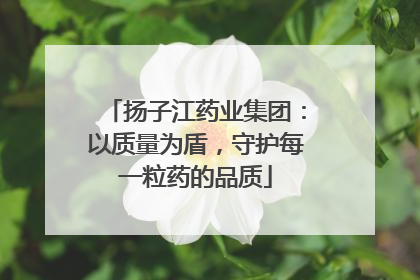 扬子江药业集团：以质量为盾，守护每一粒药的品质