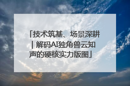 技术筑基、场景深耕｜解码AI独角兽云知声的硬核实力版图