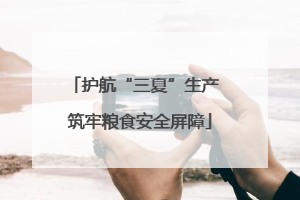 护航“三夏”生产 筑牢粮食安全屏障