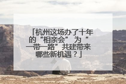 杭州这场办了十年的“相亲会” 为“一带一路”共建带来哪些新机遇？