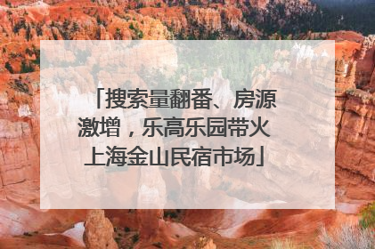 搜索量翻番、房源激增，乐高乐园带火上海金山民宿市场