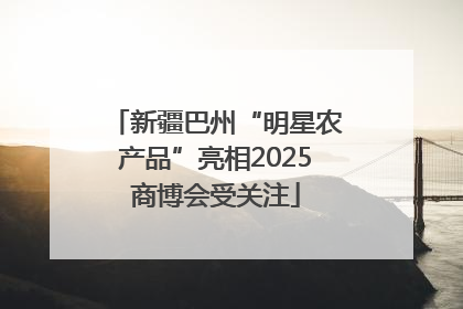 新疆巴州“明星农产品”亮相2025商博会受关注
