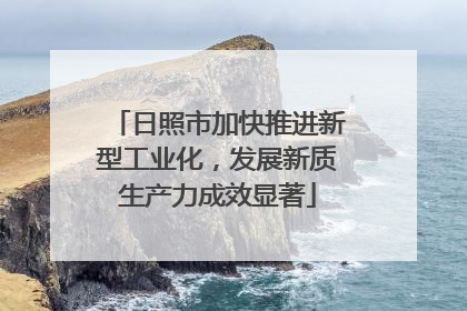 日照市加快推进新型工业化，发展新质生产力成效显著