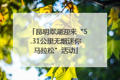 昆明翠湖迎来“5.31公里无烟迷你马拉松”活动
