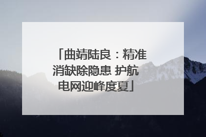 曲靖陆良：精准消缺除隐患 护航电网迎峰度夏