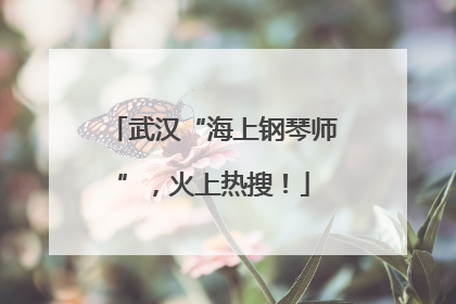 武汉“海上钢琴师”，火上热搜！