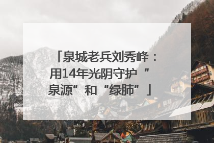 泉城老兵刘秀峰：用14年光阴守护“泉源”和“绿肺”