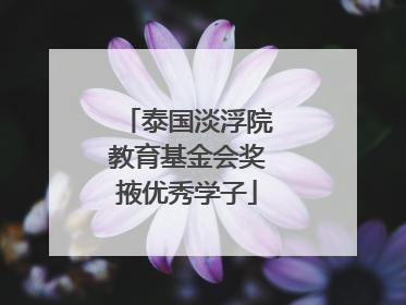 泰国淡浮院教育基金会奖掖优秀学子