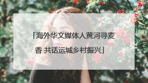 海外华文媒体人黄河寻麦香 共话运城乡村振兴