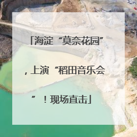 海淀“莫奈花园”，上演“稻田音乐会”！现场直击