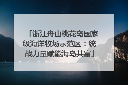 浙江舟山桃花岛国家级海洋牧场示范区：统战力量赋能海岛共富