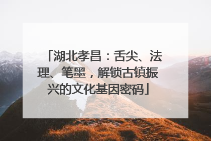 湖北孝昌：舌尖、法理、笔墨，解锁古镇振兴的文化基因密码