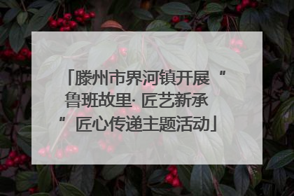 滕州市界河镇开展“鲁班故里· 匠艺新承”匠心传递主题活动