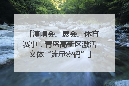 演唱会、展会、体育赛事，青岛高新区激活文体“流量密码”