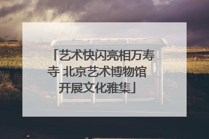 艺术快闪亮相万寿寺 北京艺术博物馆开展文化雅集