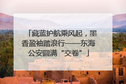 藏蓝护航乘风起，墨香盈袖踏浪行——东海公安圆满“交卷”