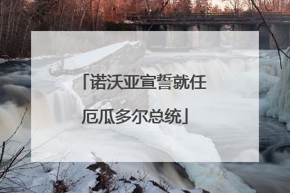 诺沃亚宣誓就任厄瓜多尔总统
