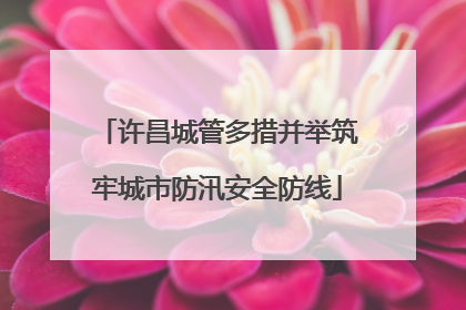 许昌城管多措并举筑牢城市防汛安全防线