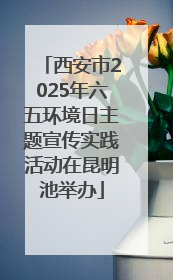 西安市2025年六五环境日主题宣传实践活动在昆明池举办