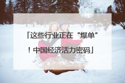 这些行业正在“爆单”！中国经济活力密码