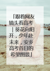 跟着网友镜头看高考｜葵花向阳开，少年赴未来，安乡高考首日的希望图景