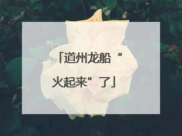 道州龙船“火起来”了