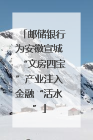 邮储银行为安徽宣城“文房四宝”产业注入金融“活水”