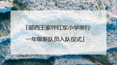 郧西王家坪红军小学举行一年级新队员入队仪式