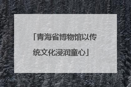 青海省博物馆以传统文化浸润童心