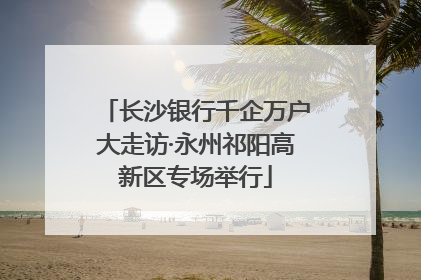 长沙银行千企万户大走访·永州祁阳高新区专场举行