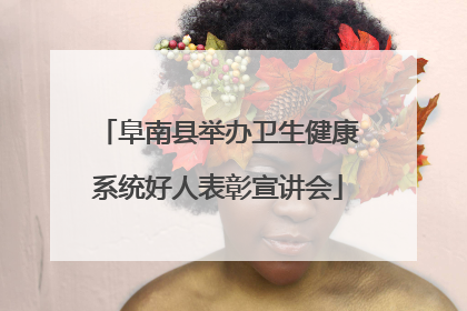 阜南县举办卫生健康系统好人表彰宣讲会