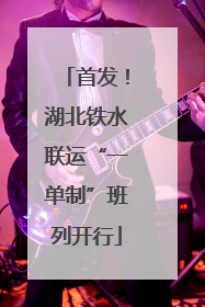 首发！湖北铁水联运“一单制”班列开行