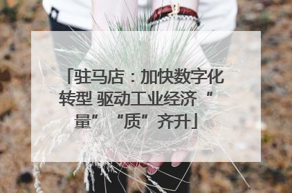 驻马店：加快数字化转型 驱动工业经济“量”“质”齐升
