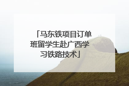 马东铁项目订单班留学生赴广西学习铁路技术