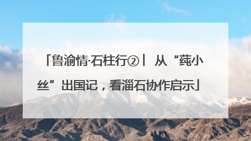 鲁渝情·石柱行② ︳从“莼小丝”出国记，看淄石协作启示